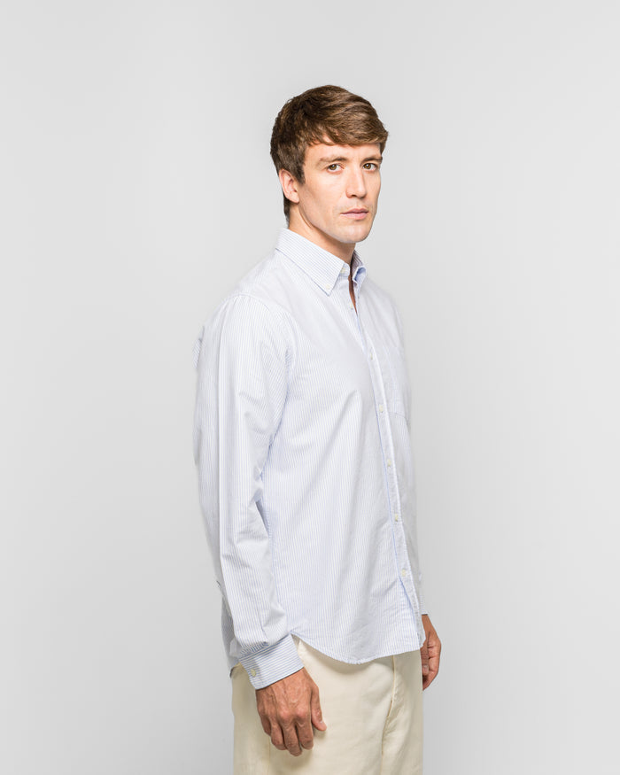 Standard Oxford BD Shirt - Pale Blue Stripe