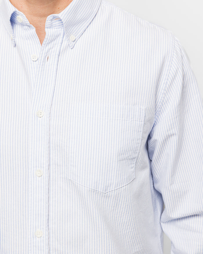 Standard Oxford BD Shirt - Pale Blue Stripe