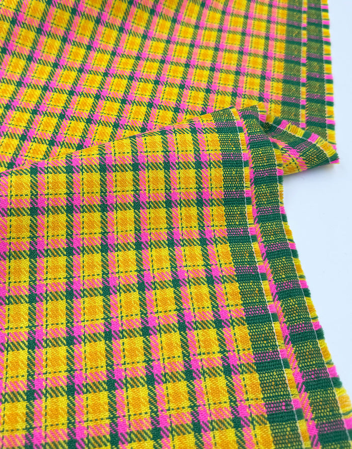 Sunshine Tartan Pure Wool Light & Lush Fabric