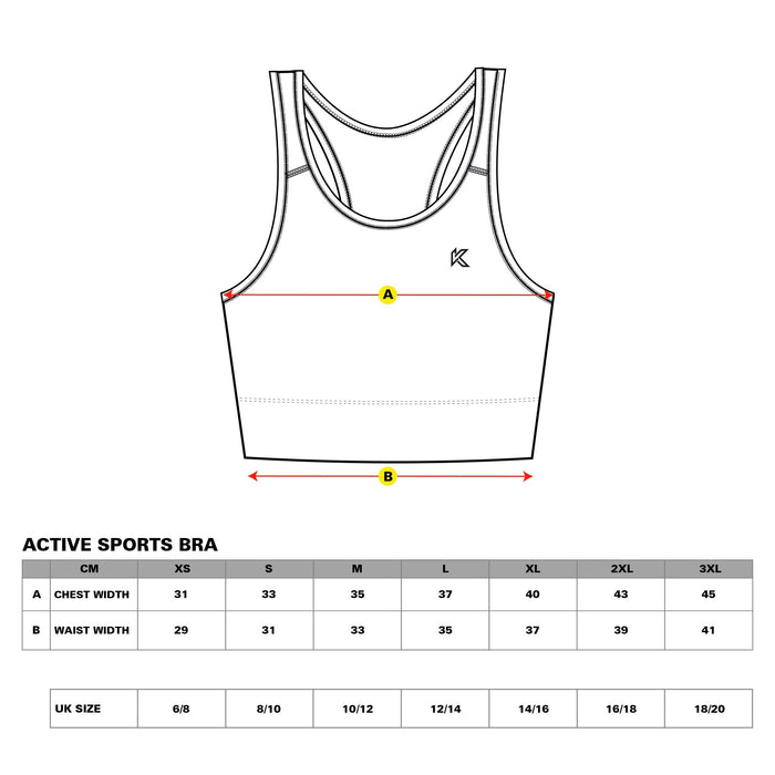 Teal Active Sports Bra - Kecks