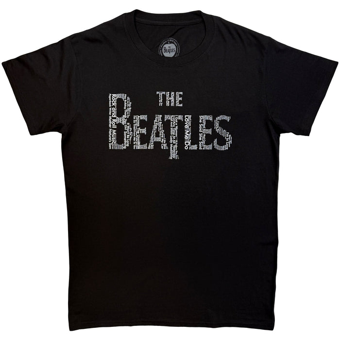 THE BEATLES - DROP T SONGS - T-Shirt Black