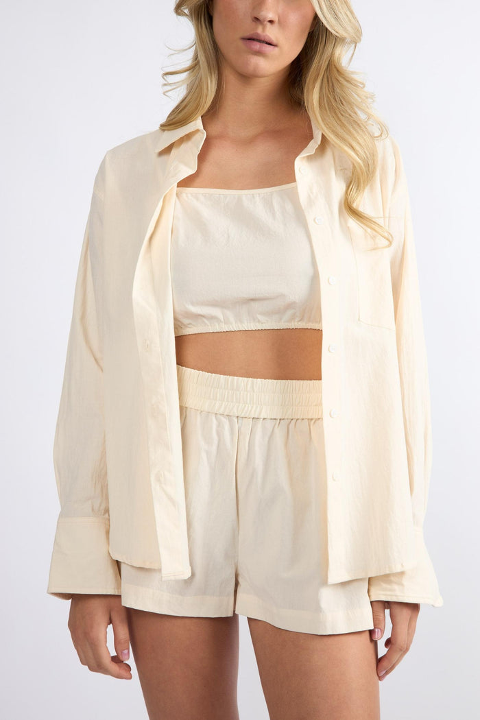 The Everyday Boyfriend Shirt Cream
