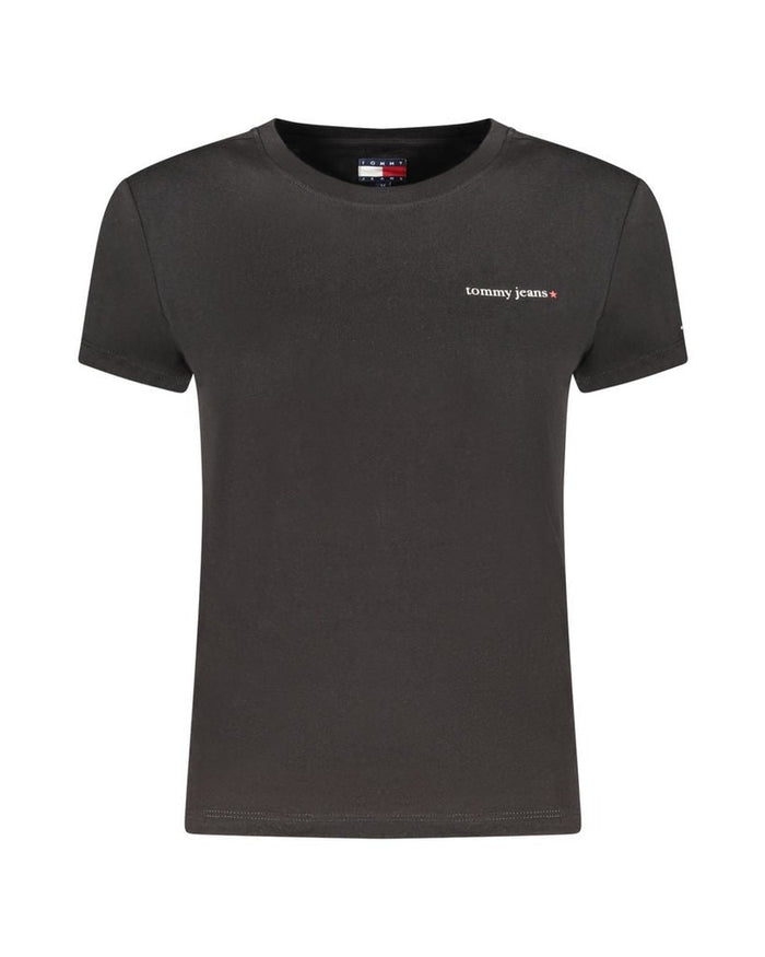 Tommy Hilfiger Black Cotton Womens T-Shirt
