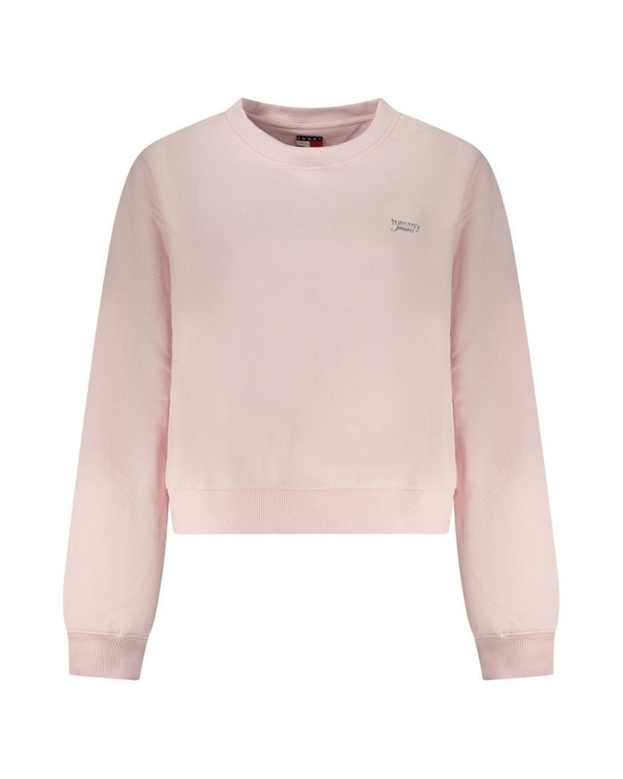 Tommy Hilfiger Pink Cotton Women Sweatshirt