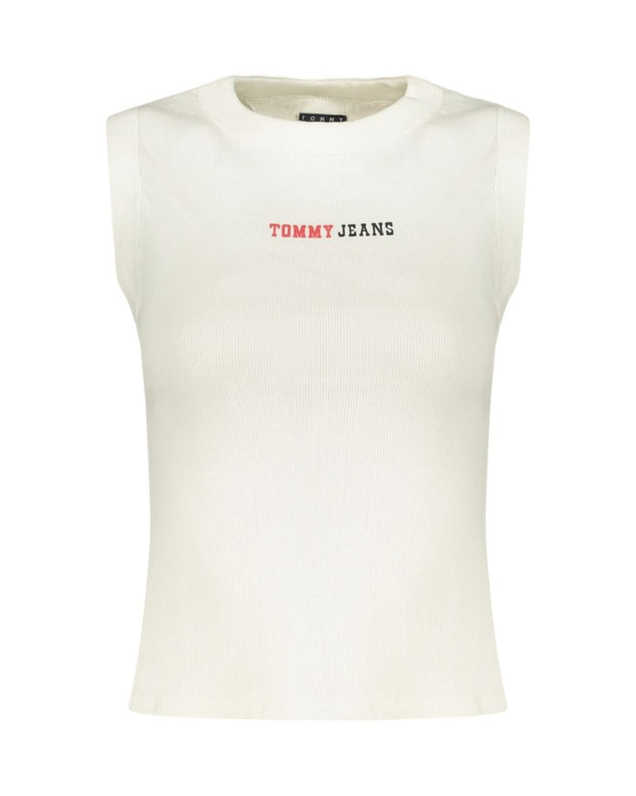 Tommy Hilfiger White Cotton Women's Tank