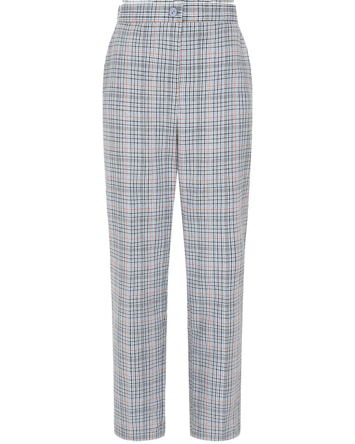 Torquay Wool Blend Checked Trousers - Image 2 - The Classic Boutique