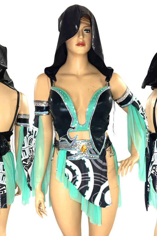 Twilight Cyber Shadow Princess Bra and Skirt Cosplay Costume