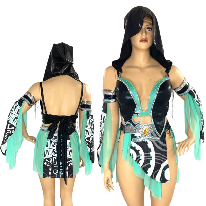 Twilight Cyber Shadow Princess Bra and Skirt Cosplay Costume