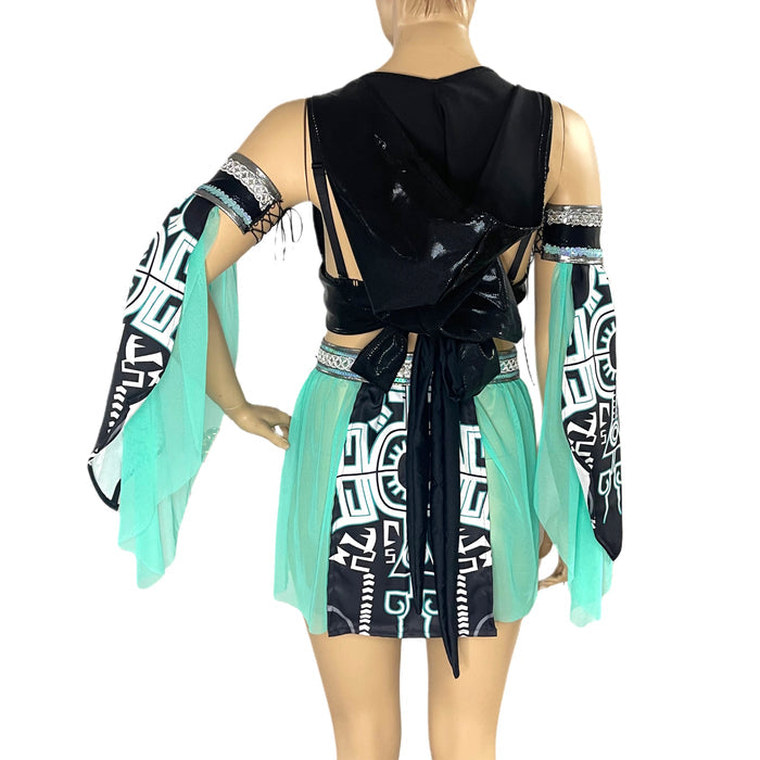 Twilight Cyber Shadow Princess Bra and Skirt Cosplay Costume