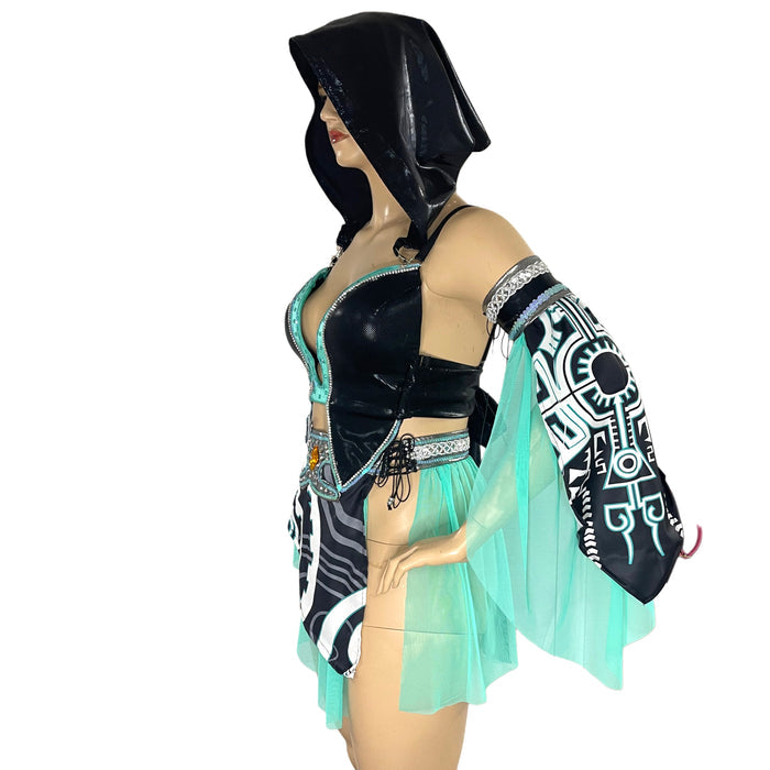 Twilight Cyber Shadow Princess Bra and Skirt Cosplay Costume