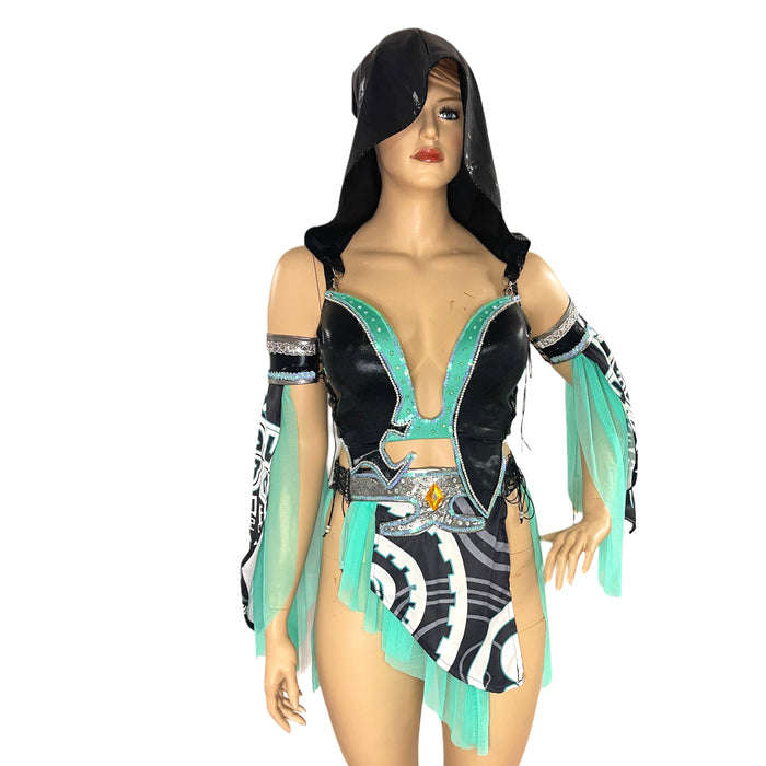 Twilight Cyber Shadow Princess Bra and Skirt Cosplay Costume