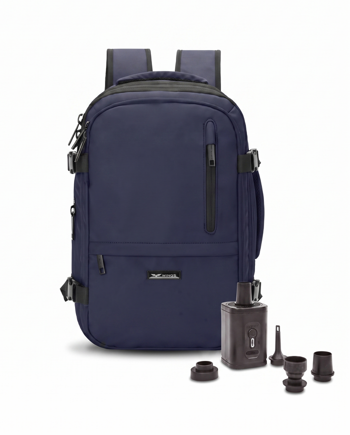 Vacuum backpack COMPRESA with pump - BLUE