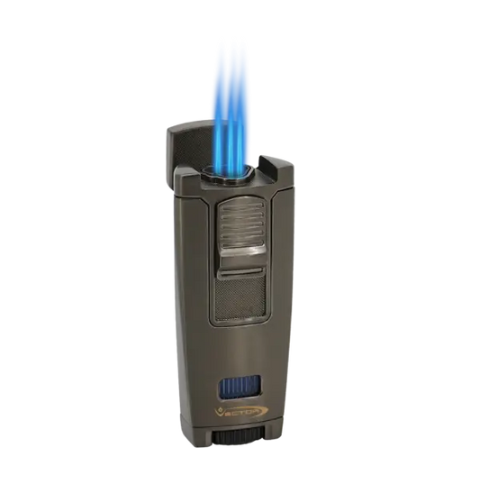 Vector Apex Gunmetal Satin Triple Torch Lighter - Apex2