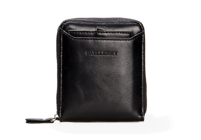 WA261 - Vertical zipper retro wallet