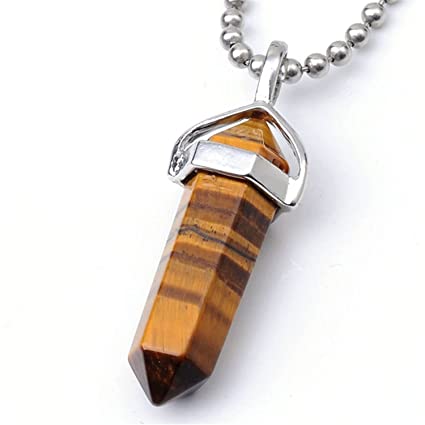 White Whale Natural Healing Reiki Point Chakra Cut Gemstone Pendant Necklace Gift