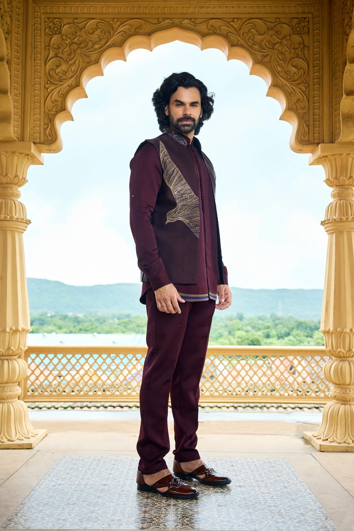 men wedding indo western dress