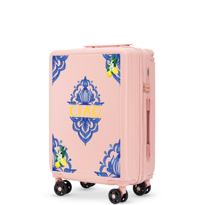 Walizka kabinowa Wings ABS+ 20" Customized PINK CIAO customized