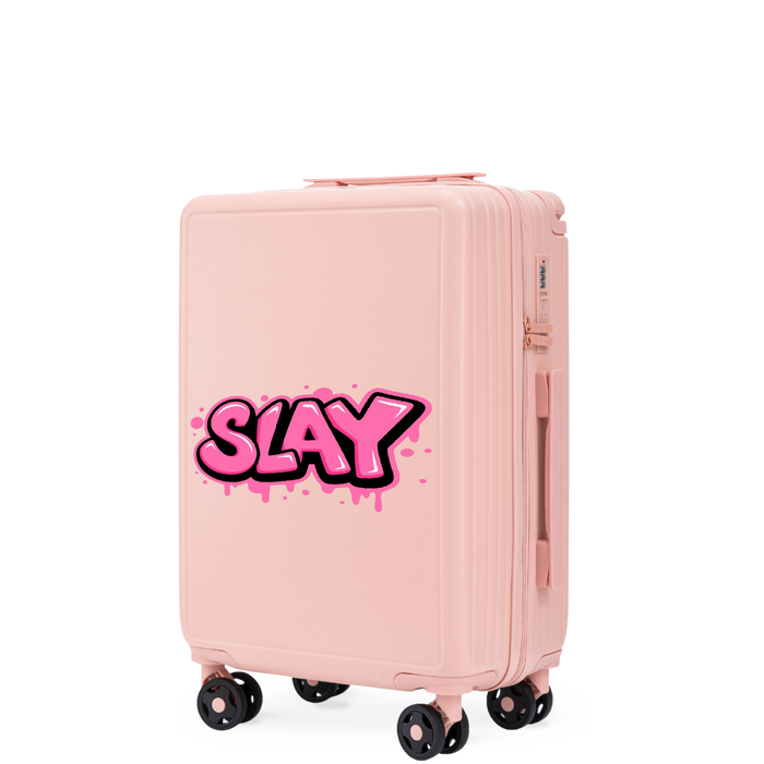 Walizka kabinowa Wings ABS+ 20" Customized PINK SLAY customized