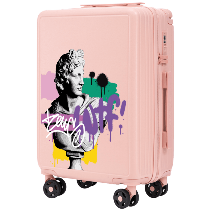 Walizka kabinowa Wings ABS+ 20" Customized SOFT PINK ZEUS customized
