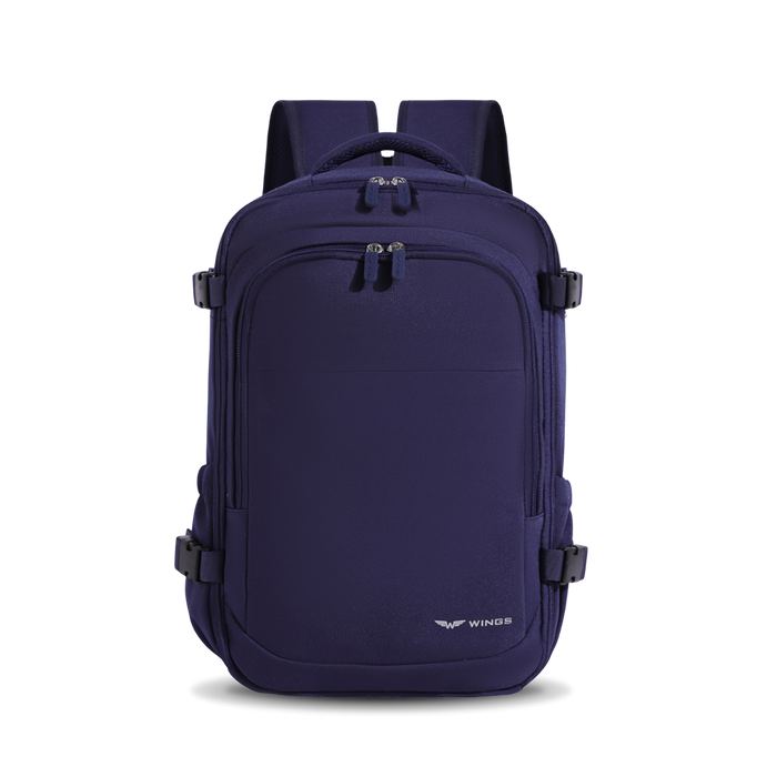 WINGS cabin backpack carry-on luggage for Ryanair and Wizz Air, lightweight travel backpack BLUE