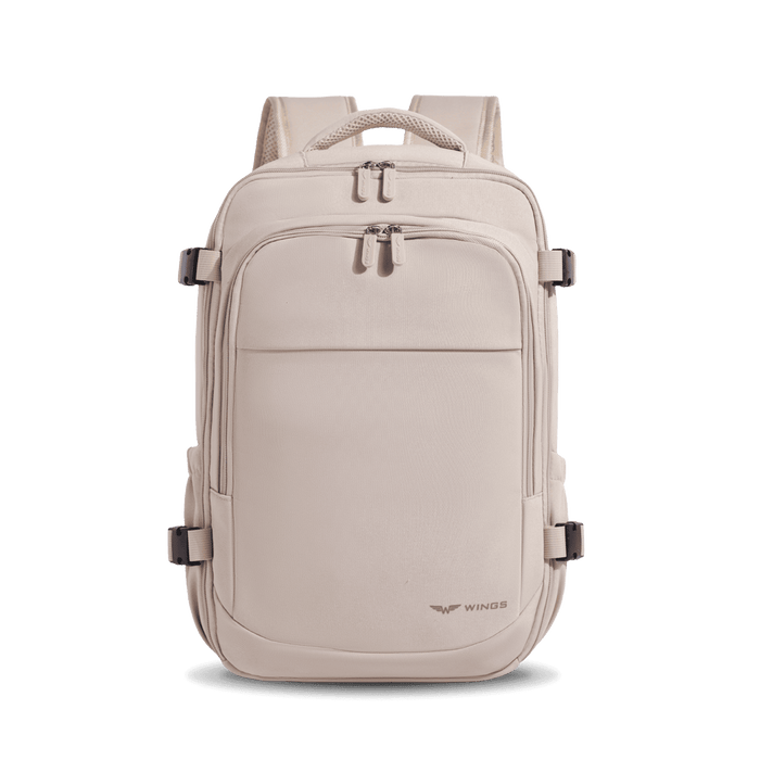 WINGS cabin backpack carry-on luggage for Ryanair and Wizz Air, lightweight travel backpack KHAKI