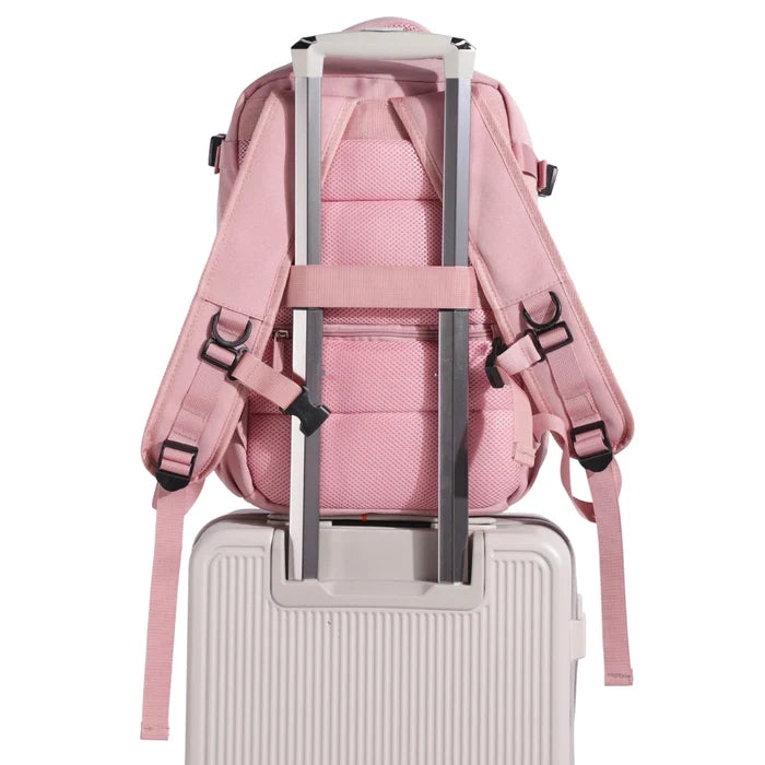 Plecak kabinowy WINGS  bagaż podręczny Ryanair i Wizz Air, lekki plecak podróżny PINK CABIN BACKPACK