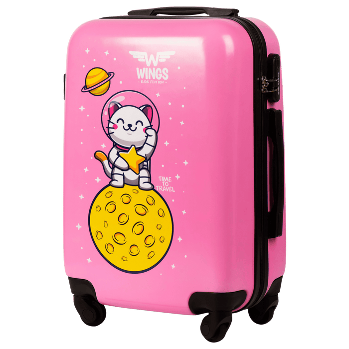 WALIZKA KIDS KABINOWA TWARDA WINGS PINK ASTRONAUT S 20" KIDS COLLECTION