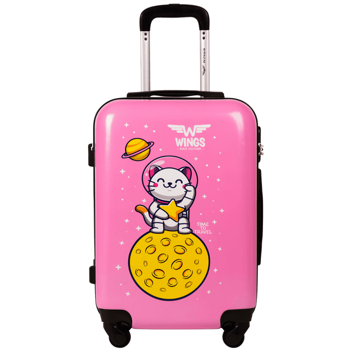 WALIZKA KIDS KABINOWA TWARDA WINGS PINK ASTRONAUT S 20" KIDS COLLECTION