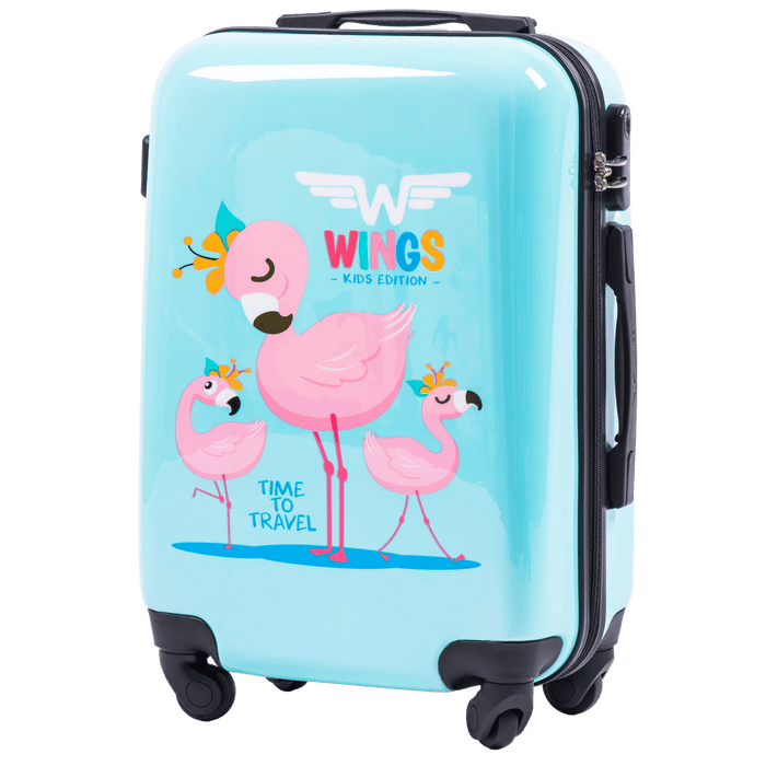 WINGS KIDS Walizka kabinowa twarda Jay Flamingo 20" KIDS COLLECTION