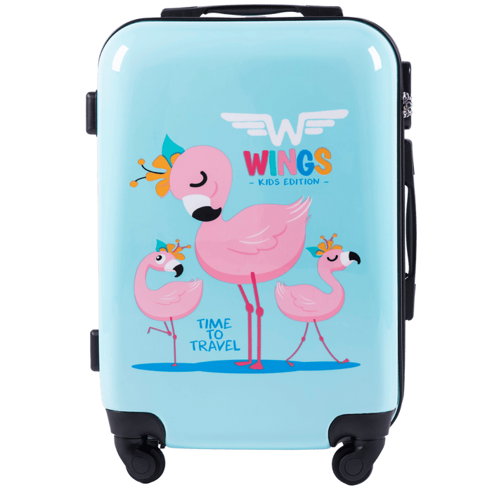 WINGS KIDS Walizka kabinowa twarda Jay Flamingo 20" KIDS COLLECTION