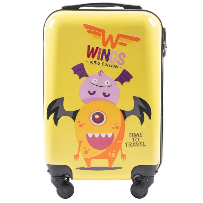 WINGS KIDS Walizka kabinowa twarda Jay Monster 18" KIDS COLLECTION