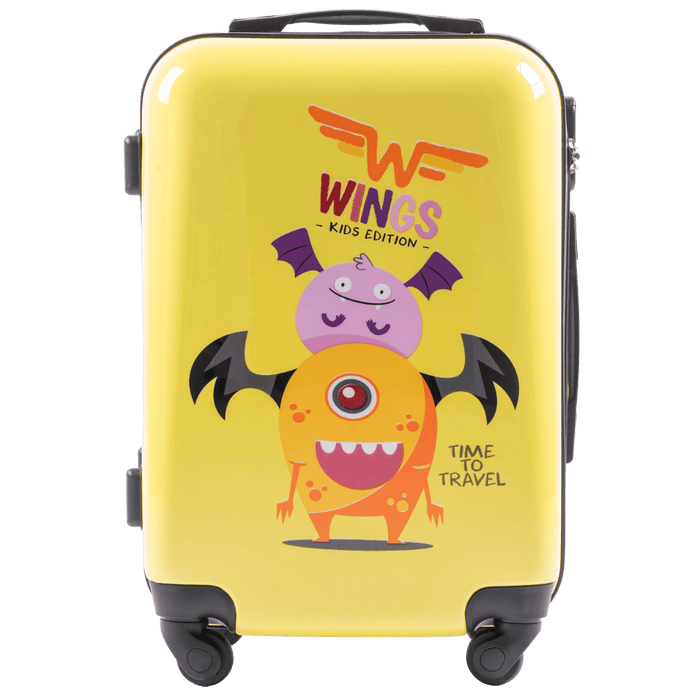 WINGS KIDS Walizka kabinowa twarda Jay Monster 20" KIDS COLLECTION