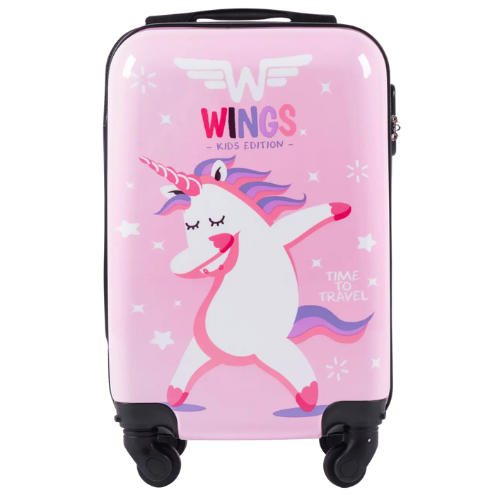 Walizka KIDS kabinowa twarda Wings Jay Unicorn 18" KIDS COLLECTION