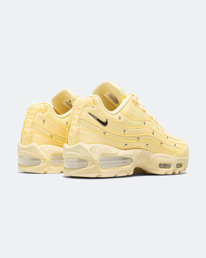 Womens Air Max 95 Big Bubble - Soft Yellow/Metallic Silver-Alabaster
