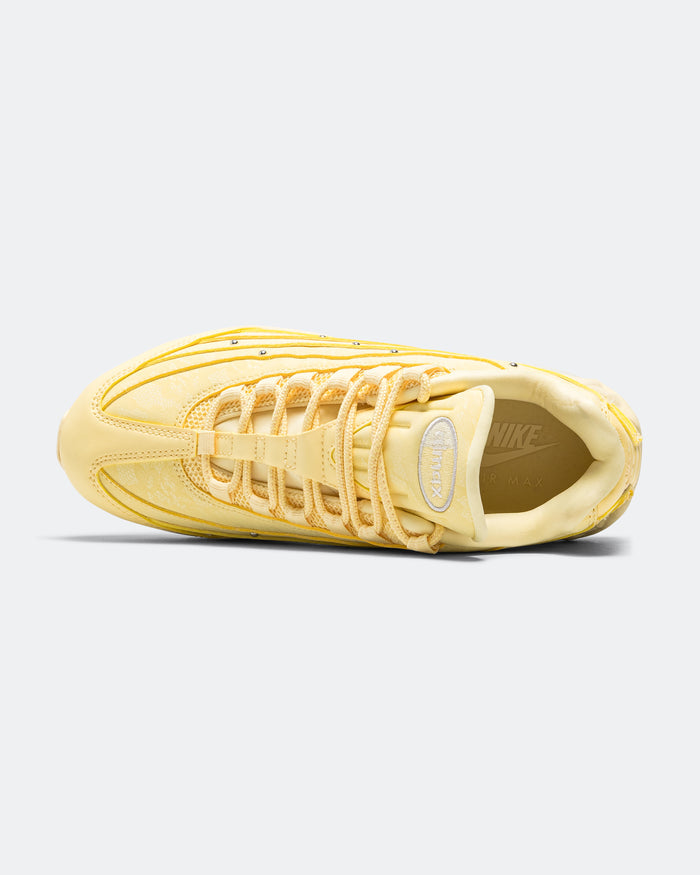 Womens Air Max 95 Big Bubble - Soft Yellow/Metallic Silver-Alabaster