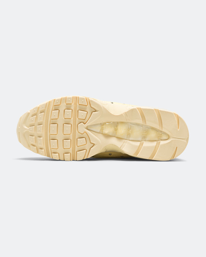 Womens Air Max 95 Big Bubble - Soft Yellow/Metallic Silver-Alabaster