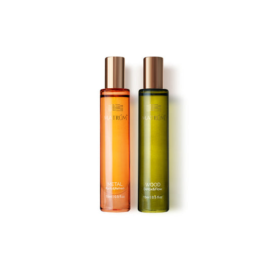 Wood & Metal - Five Elements Wellness Roller(Duo Set)