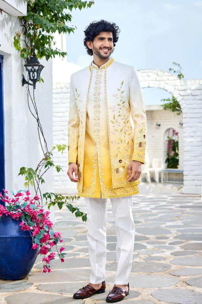 Indo western men wedding wear